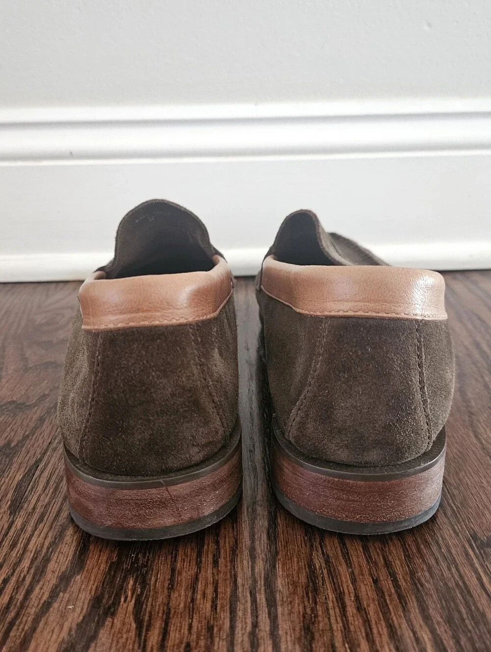 GH Bass Weejuns Suede Leather Penny Loafers Men's 10.5 Slip-On Shoes